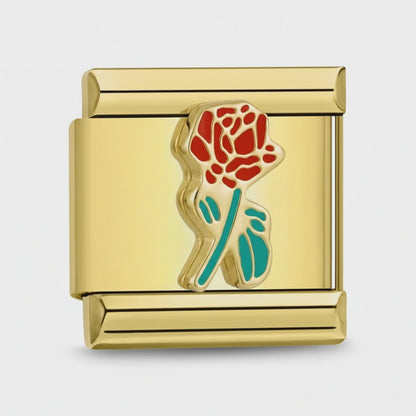 Video del Charm Flor Rosa (Rosa Roja)