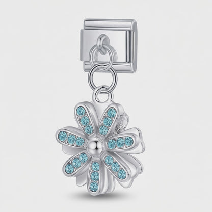 Video del Charm Flor Azul (Colgante, Plateado)