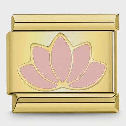 Video del Charm Flor Rosa (Loto, Dorado)