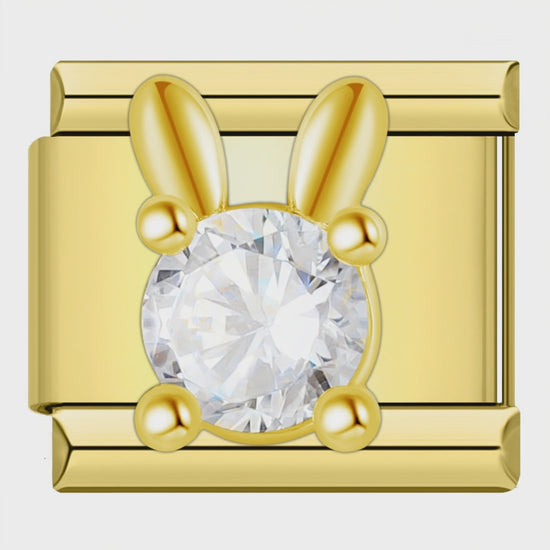 Video del Charm Conejito Brillante (Dorado)