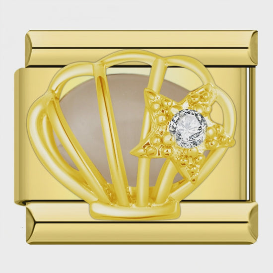 Video del Charm Concha con Estrella (Dorado)