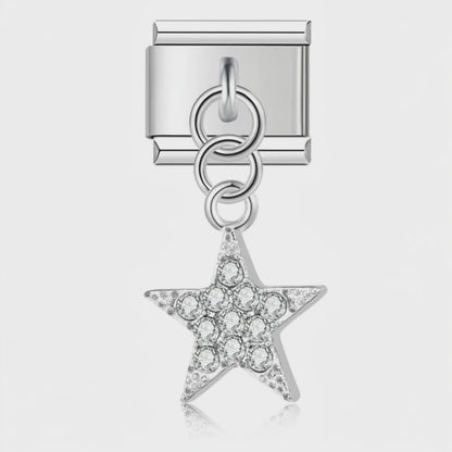 Video del Charm Colgante Estrella Plata (Colgante con Brillos)
