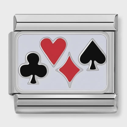Video del Charm Cartas Poker (Símbolos, Plateado)