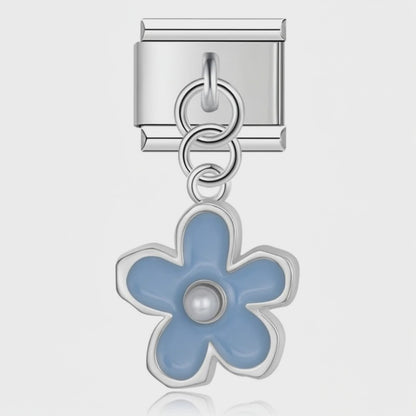 Video del Charm Colgante Flor azul (Cinco Pétalos)