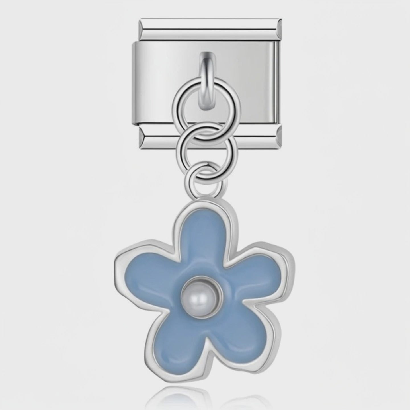 Video del Charm Colgante Flor azul (Cinco Pétalos)