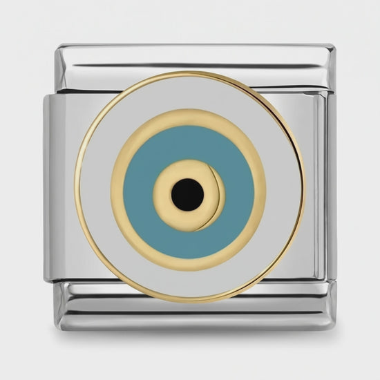 Video del Charm Ojo Turco (Turquesa, Plateado)