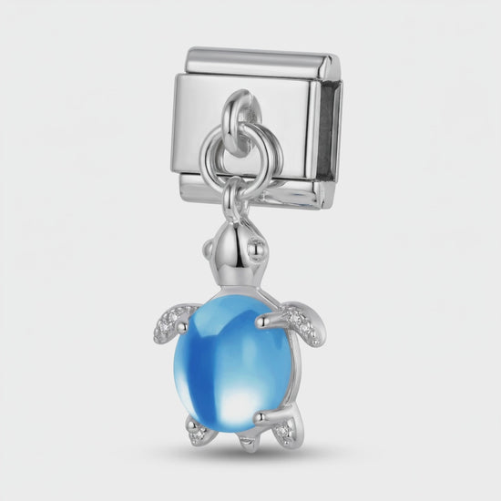 Video del Charm Colgante Tortuga Azul Cielo