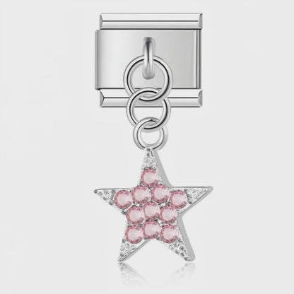 Charm Estrella Rosa (Colgante con Brillos) – video