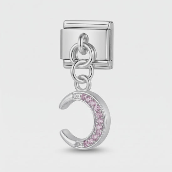 Video del Charm Luna Rosa (Colgante con Brillos)