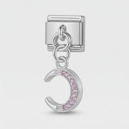 Video del Charm Luna Rosa (Colgante con Brillos)