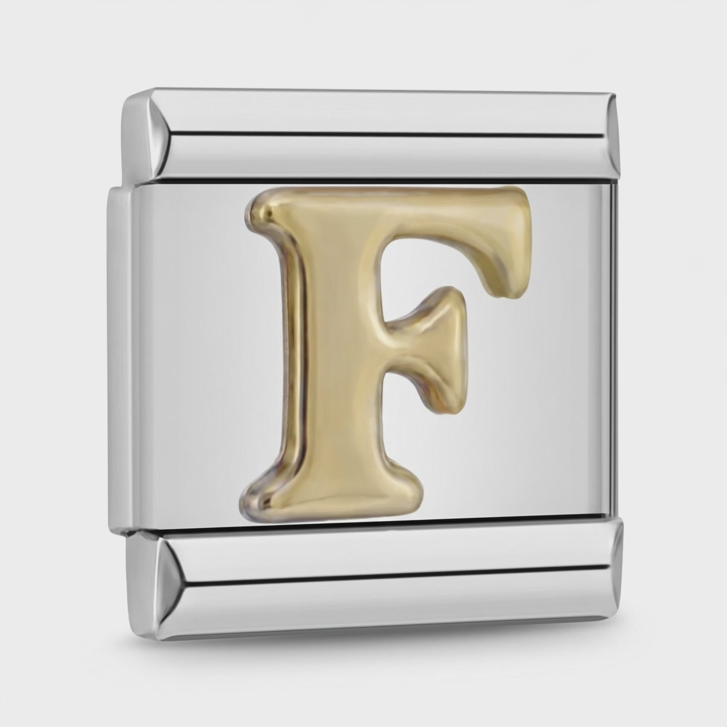 Video del Charm Letra F (Plateado)