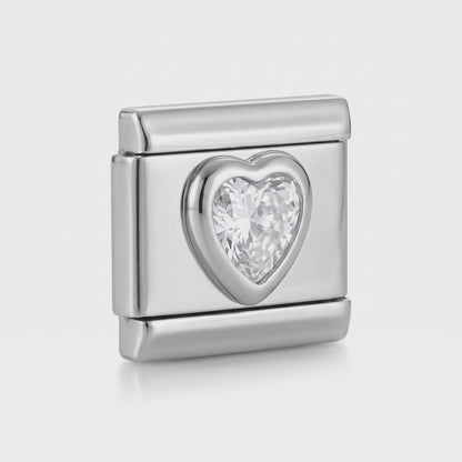 Video del Charm Corazon Brillo (Transparente)