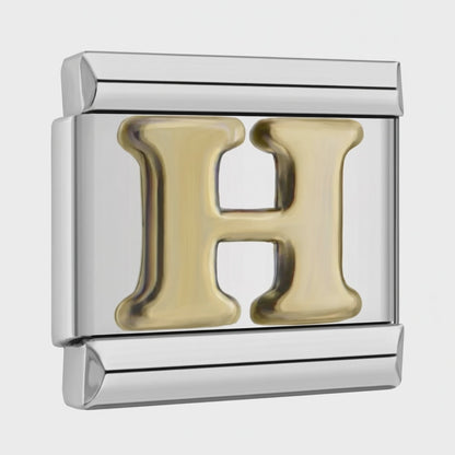 Video del Charm Letra H (Plateado)