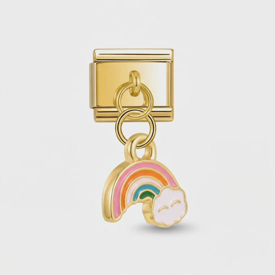 Video del Charm Colgante Arcoíris (Dorado)