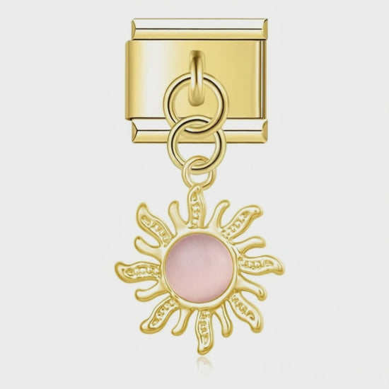 Video del Charm Colgante Sol Rosa (Dorado)