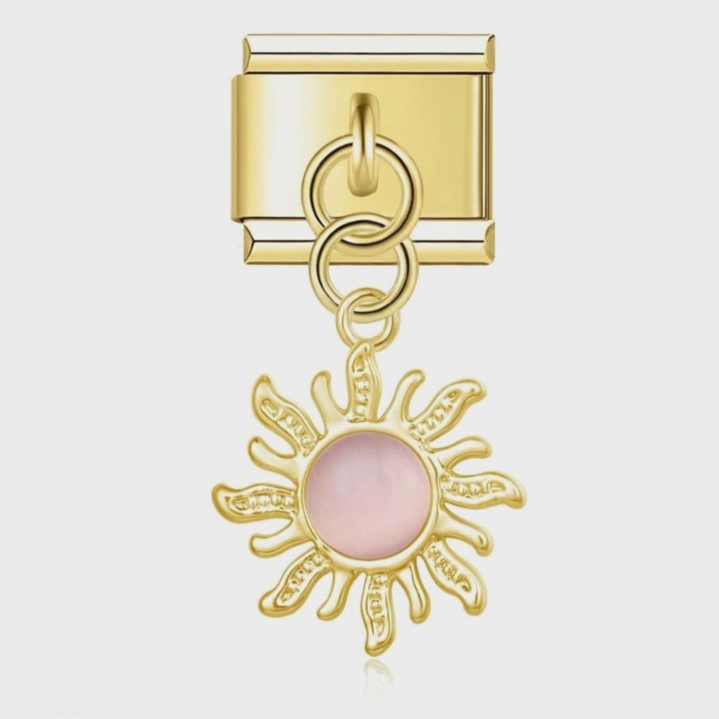Video del Charm Colgante Sol Rosa (Dorado)