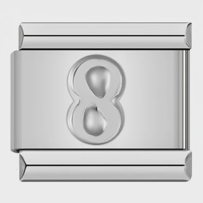 Video del Charm Número 8 (Plateado)