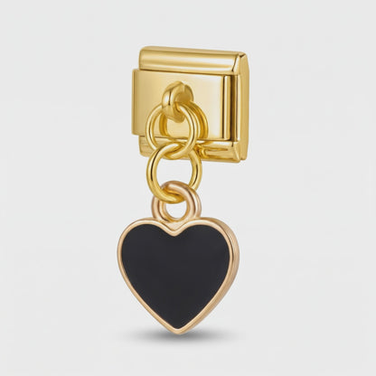 Video del Charm Corazón negro (Colgante, Dorado)