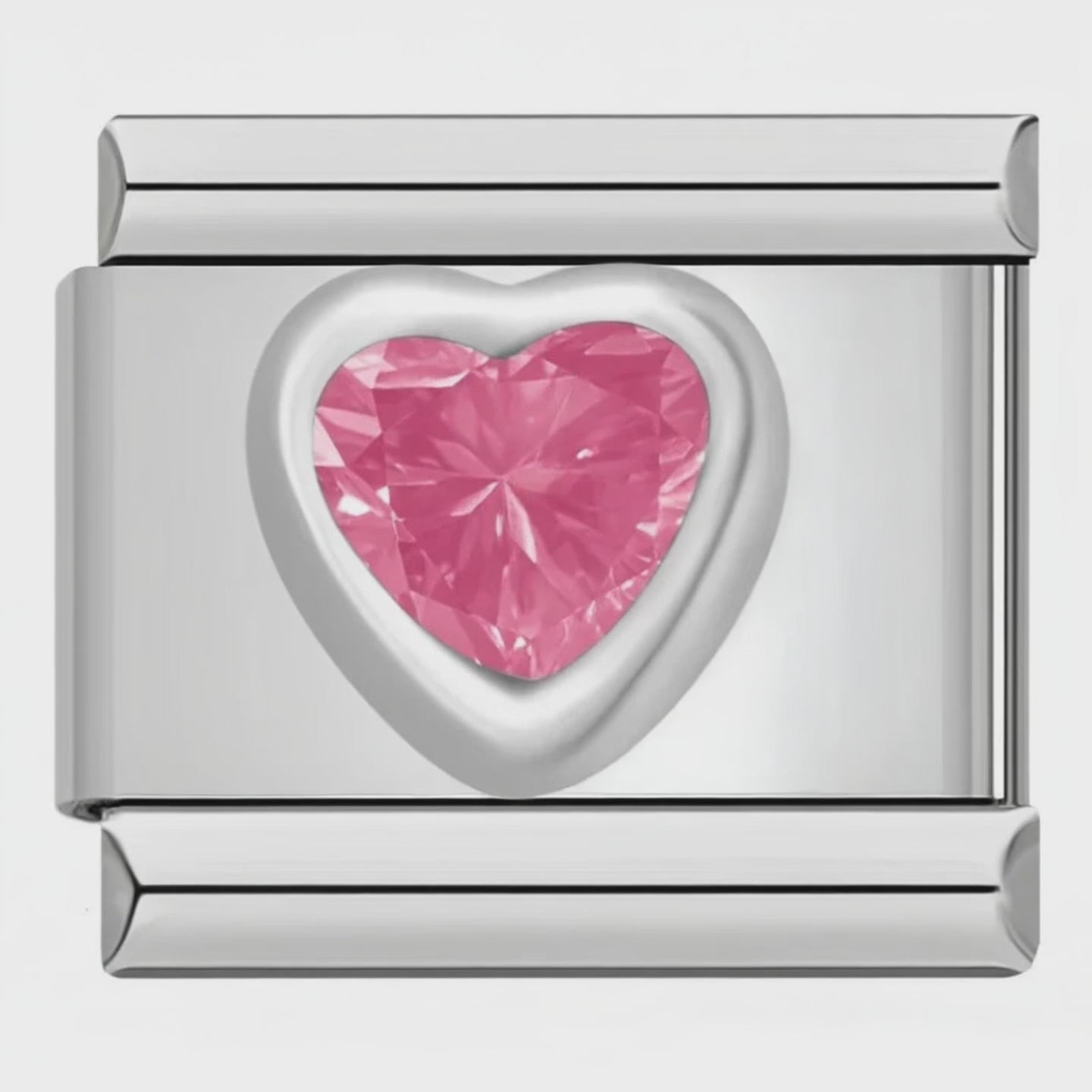 Video del Charm Corazon Brillo Rosa (Pequeño)