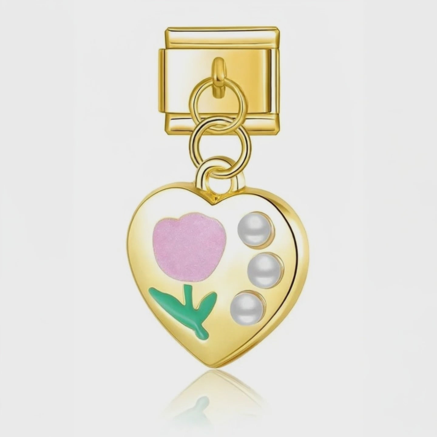 Video del Charm Corazon flor (Colgante, Dorado)