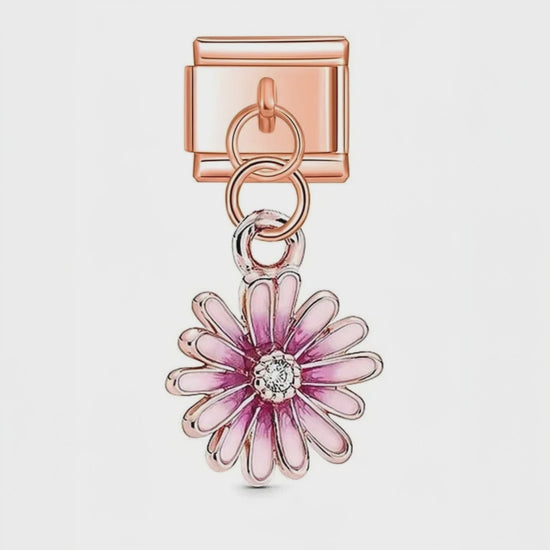 Video del Charm Colgante flor (Oro Rosa)