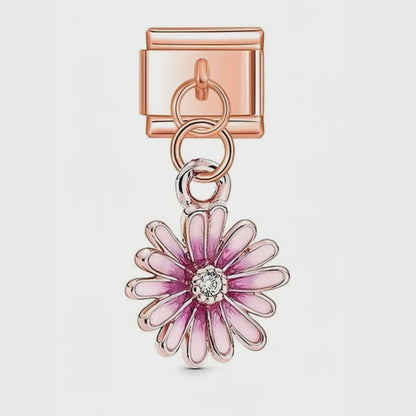 Video del Charm Colgante flor (Oro Rosa)
