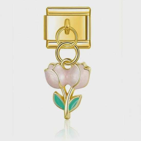 Video del Charm Tulipanes rosas