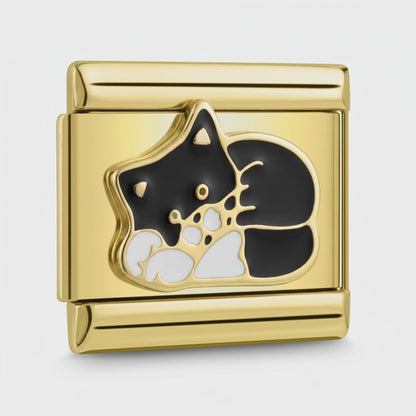 Video del Charm Gato negro (Dorado)