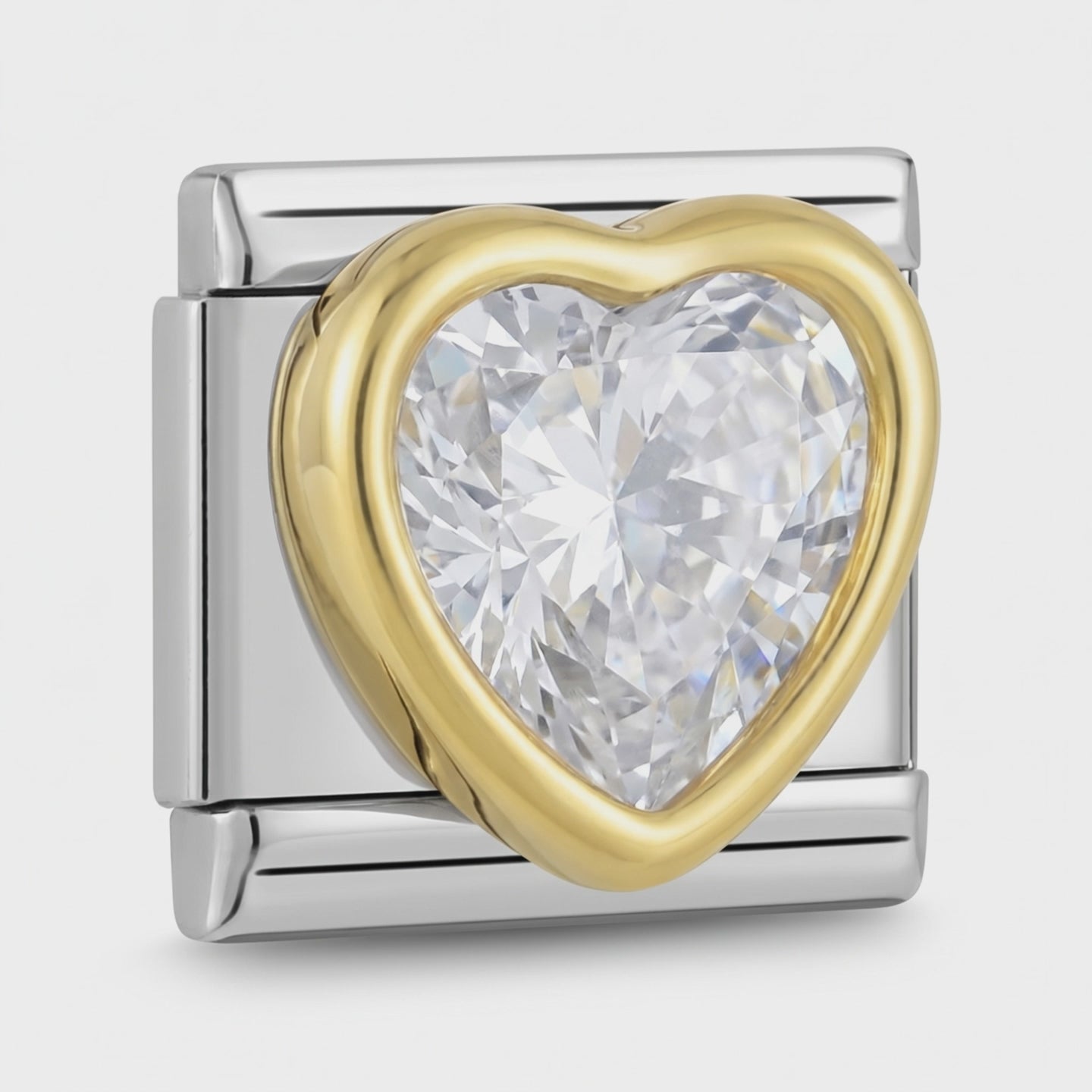 Video del Charm Corazon brillante (Blanco)