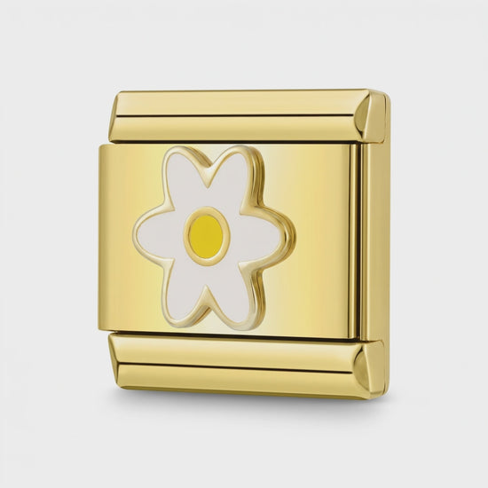 Video del Charm Dorado Flor