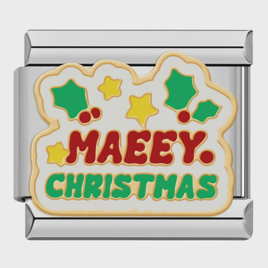 Video del Charm Merry Christmas (Plateado)