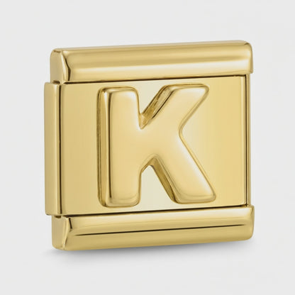 Video del Charm Letra K (Dorado)