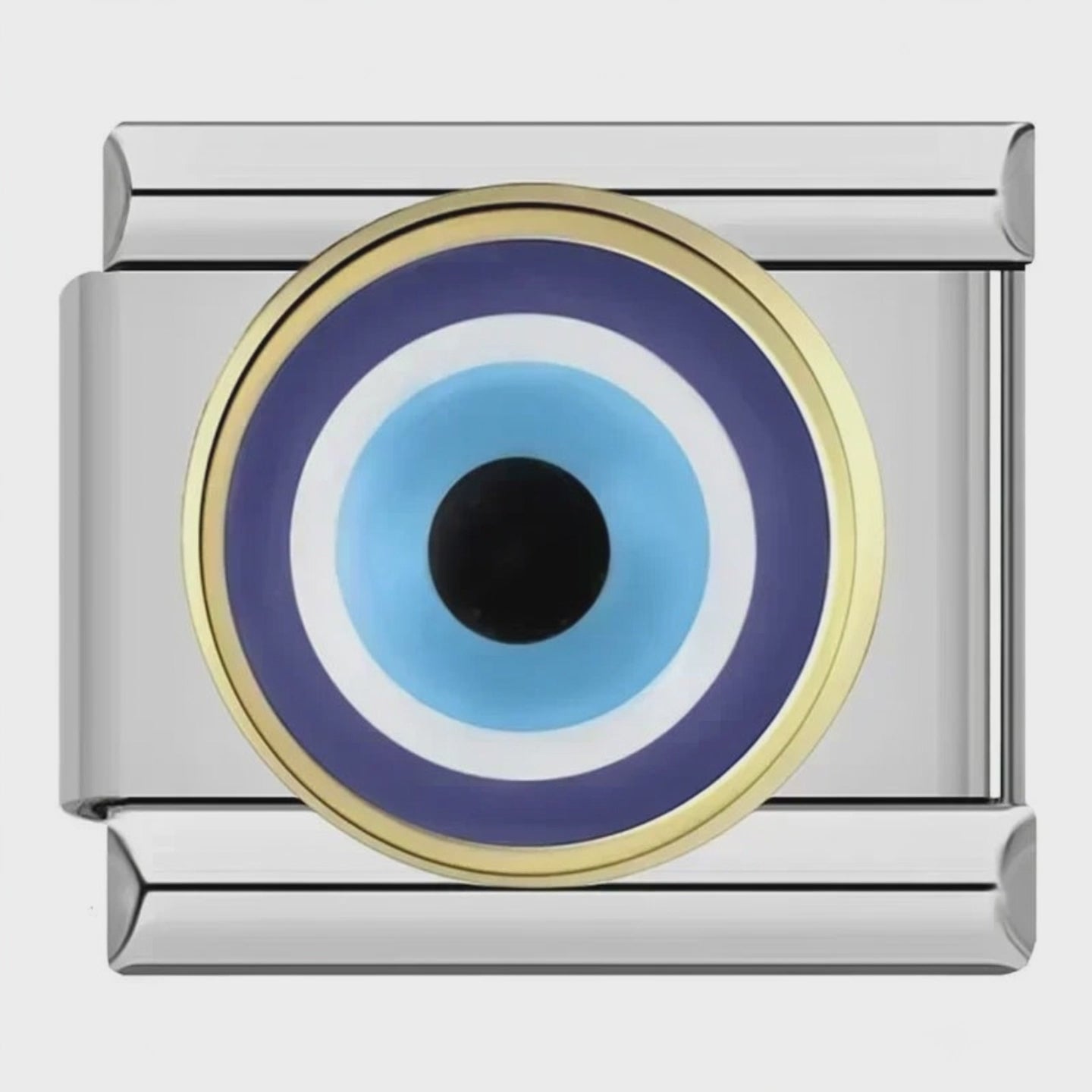 Video del Charm Ojo Turco (Azul Marino, Plateado)