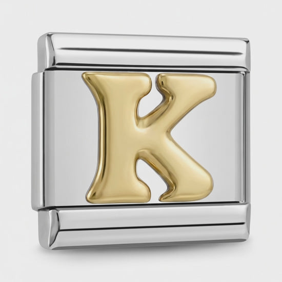Video del Charm Letra K (Plateado)