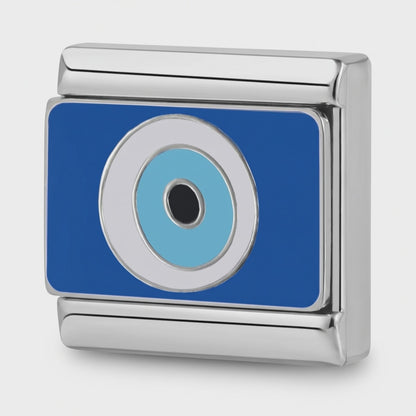 Video del Charm Ojo Turco (Fondo Azul, Plateado)