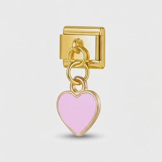 Video del Charm Corazón rosa (Colgante, Dorado)
