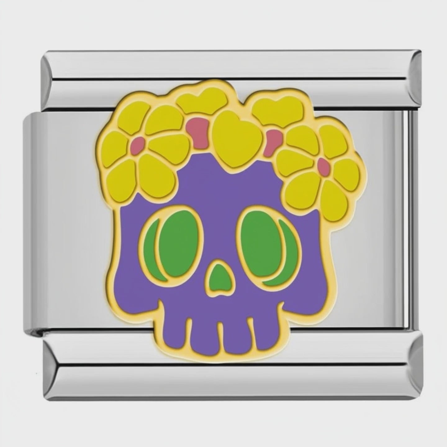 Charm Calavera Con Flores – video