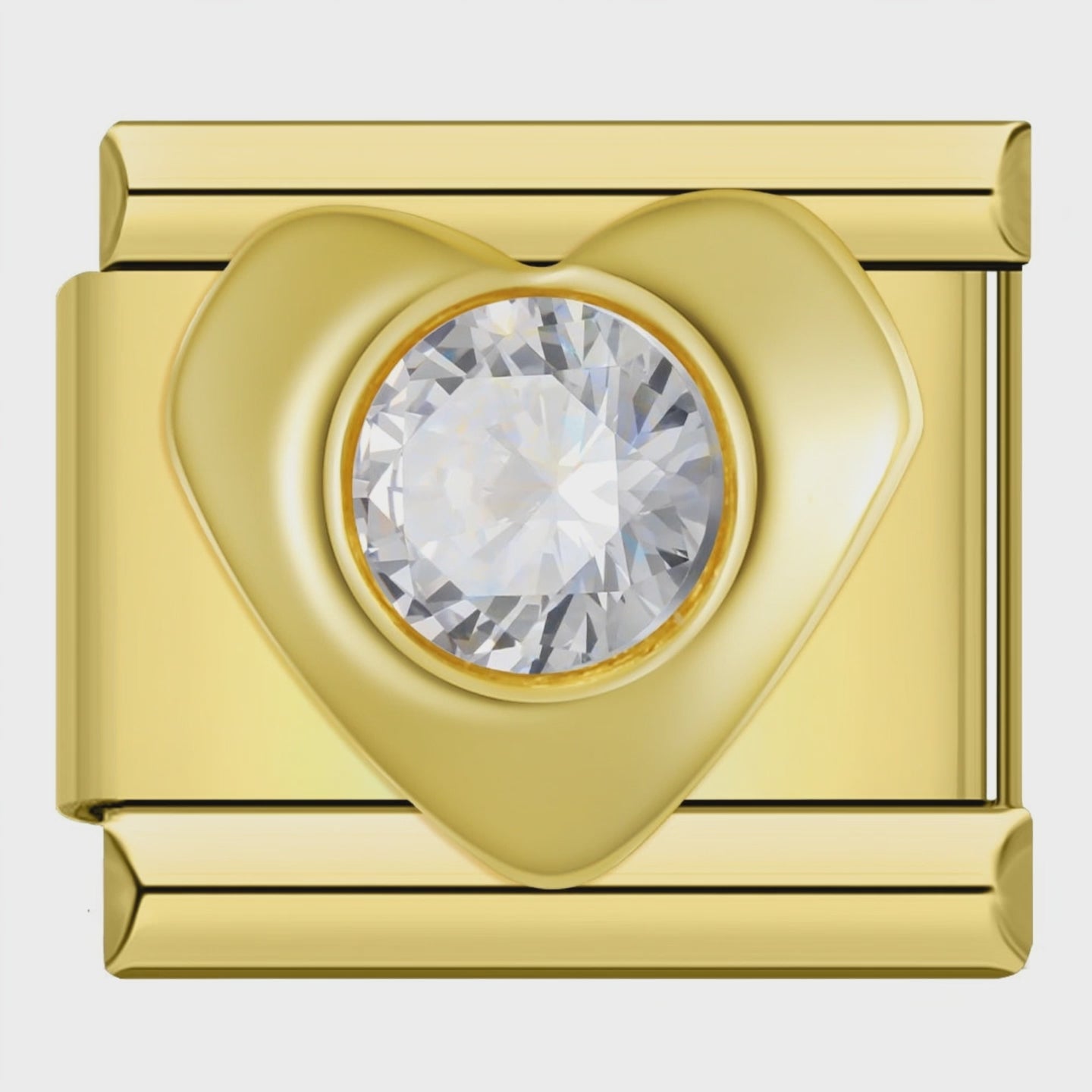 Video del Charm Corazón Dorado con Brillo