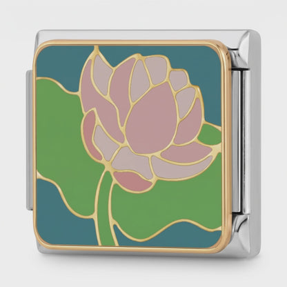 Video del Charm Flor rosa (Loto, Plateado)