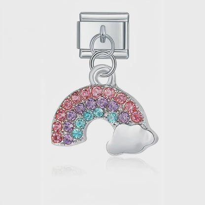 Charm Colgante arcoíris (Plateado) – video