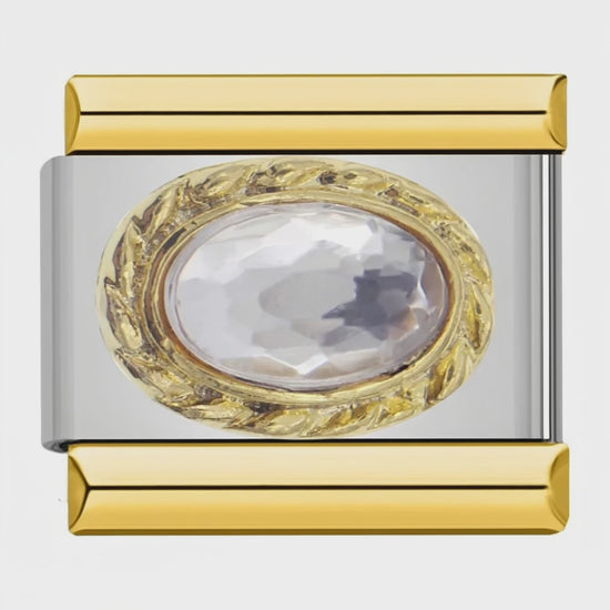 Video del Charm con una piedra transparente