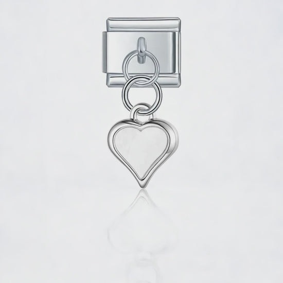 Video del Charm Colgante corazón plateado