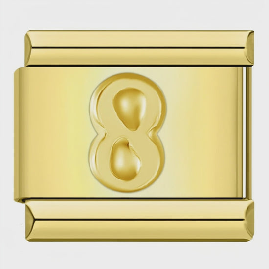 Video del Charm Número 8 (Dorado)