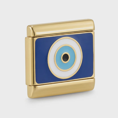 Video del Charm Ojo Turco (Fondo Azul, Dorado)