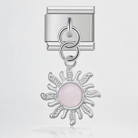 Video del Charm Colgante Sol Rosa (Plateado)