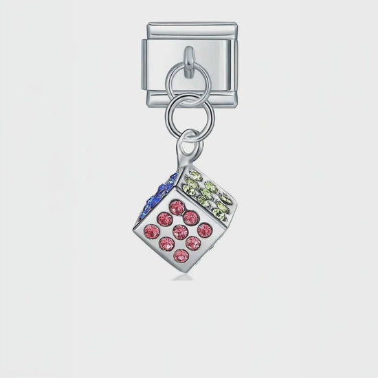 Charm Colgante Dado Colorido – video